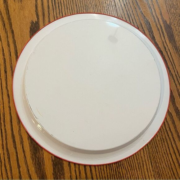 Vintage Santa Christmas Serving Tray & 6 Matching Coasters Made in HK 1980s - Picture 6 of 11